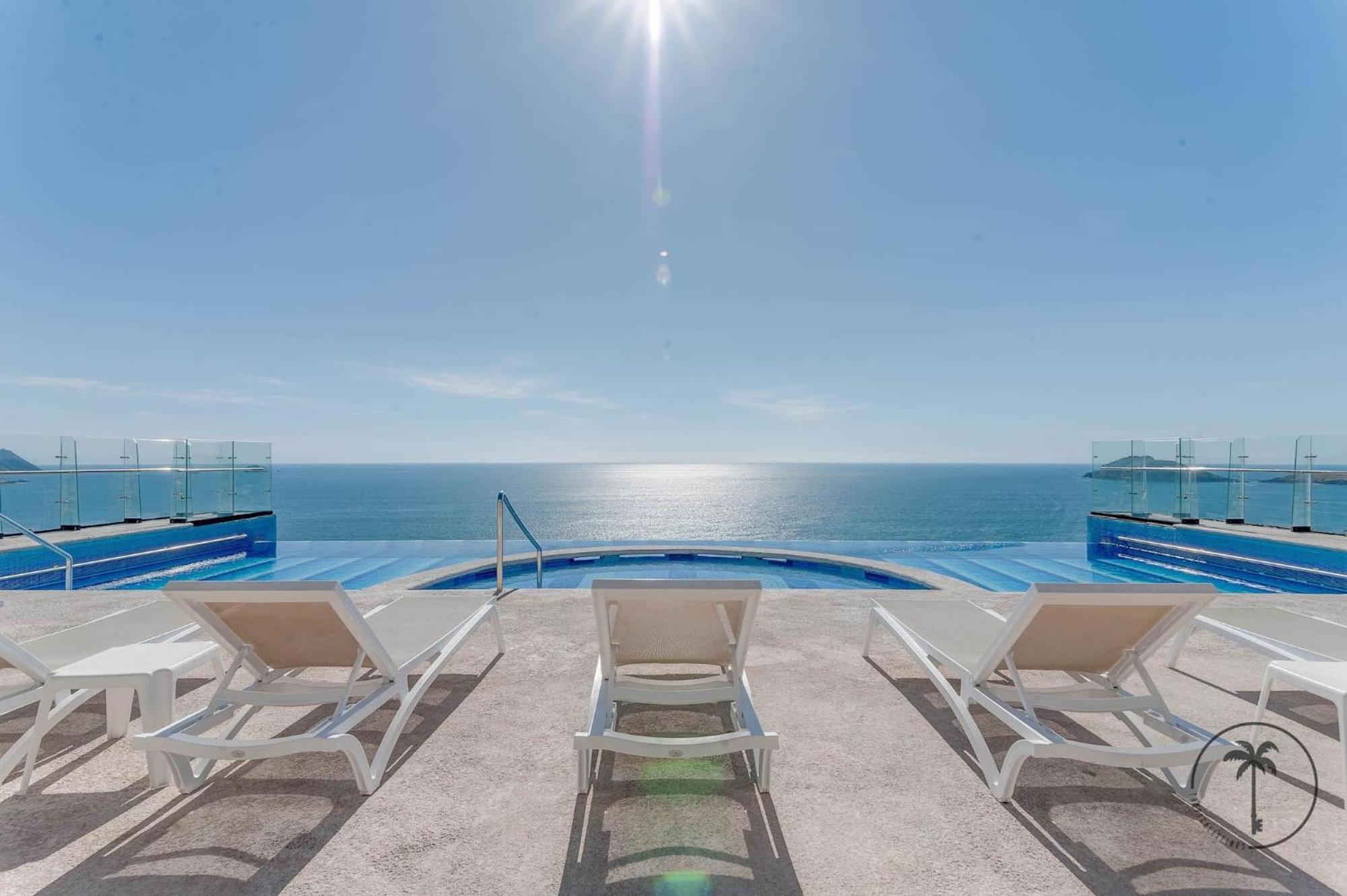 Ferienwohnung Terraza Con Vista Al Mar Y A Atardeceres Mazatlán Exterior foto
