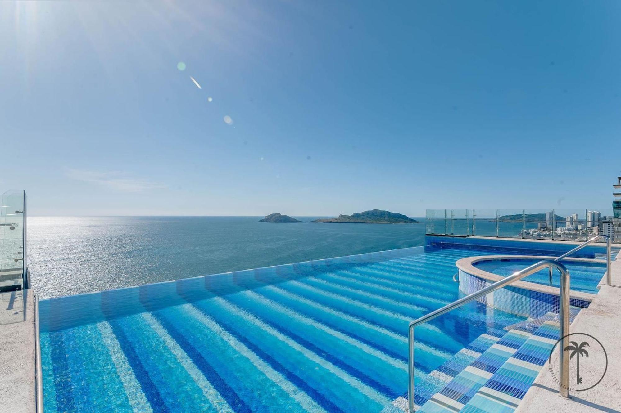Ferienwohnung Terraza Con Vista Al Mar Y A Atardeceres Mazatlán Exterior foto